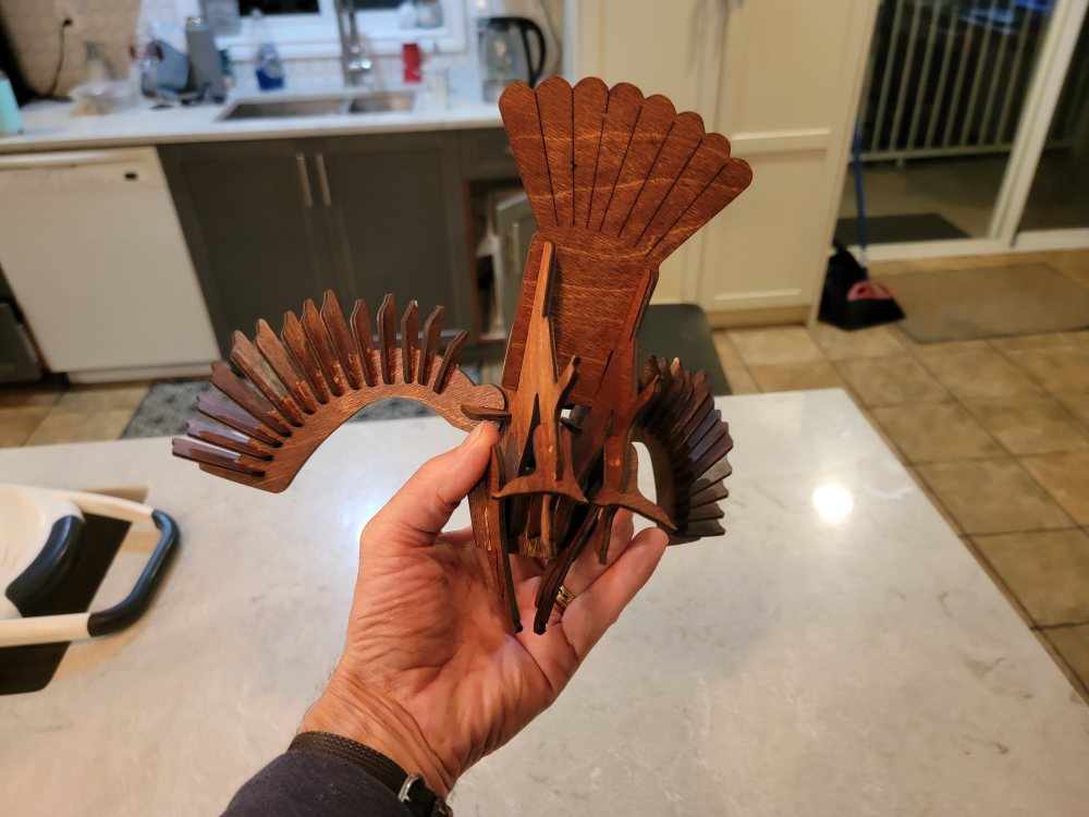 Laser Cut Wooden Eagle 3D Puzzle - photo 2