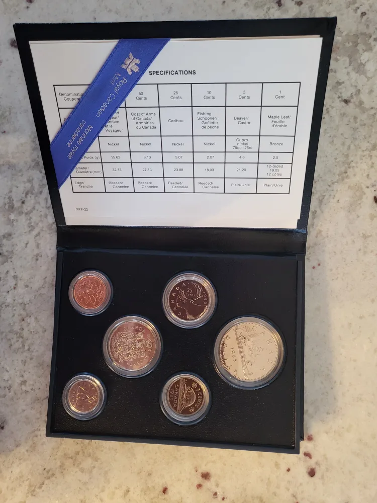 1985 Canadian Proof Coin Set image indicator(2)