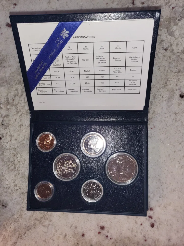 1985 Canadian Proof Coin Set image indicator(6)
