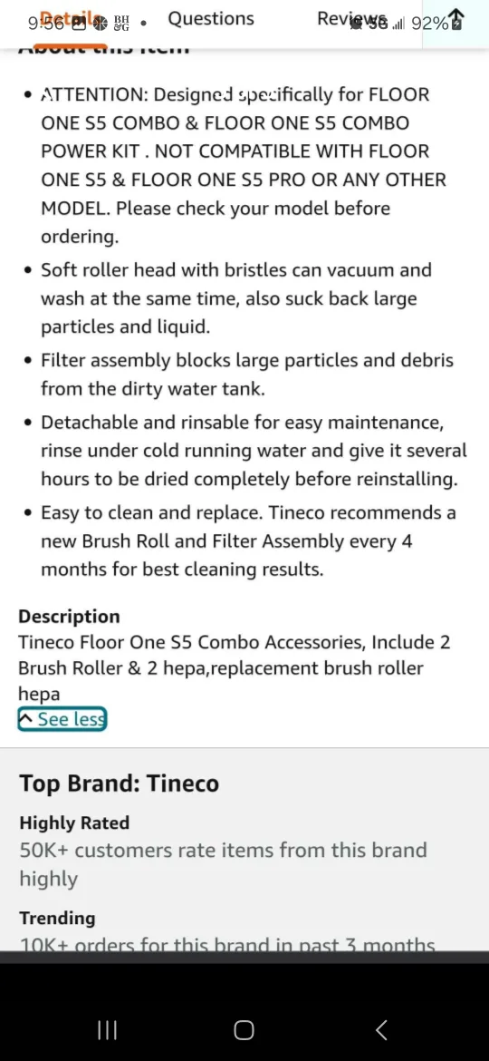 Tineco Floor One S5 Combo Accessory Kit image indicator(5)