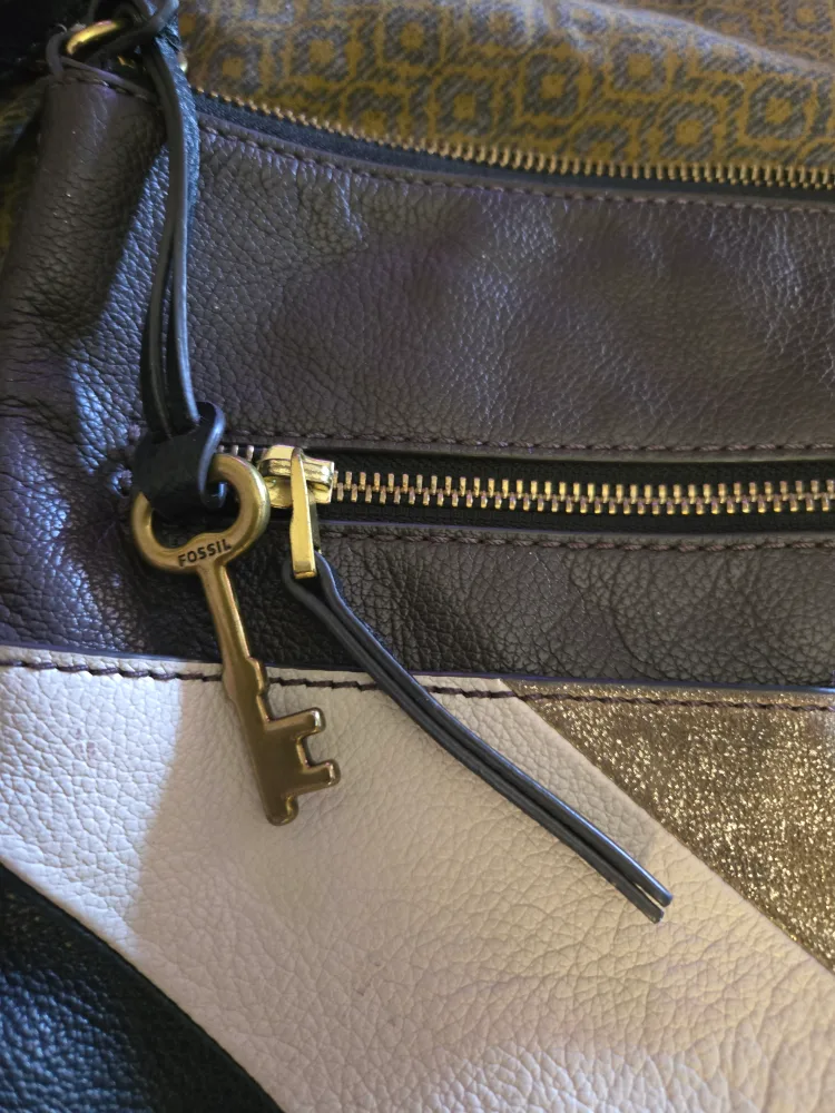 Fossil Leather Crossbody Bag - Multicoloured image indicator(2)