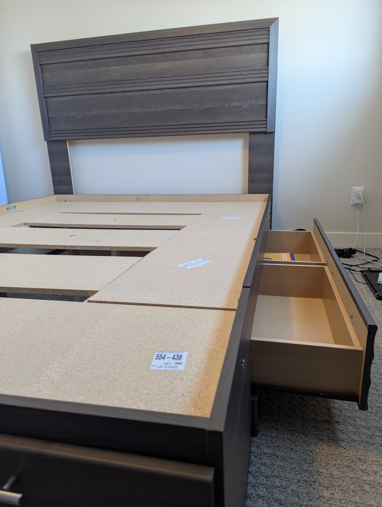 Queen Size Bed Frame with Storage - photo 3