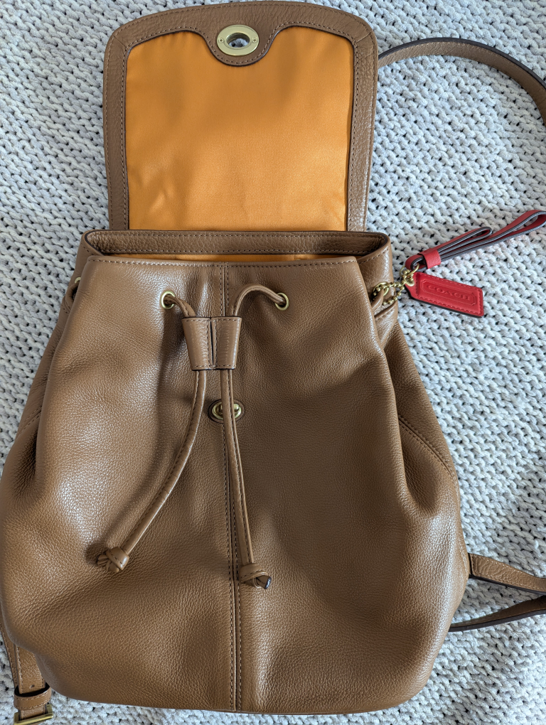 Coach Leather Backpack - Tan - photo 2