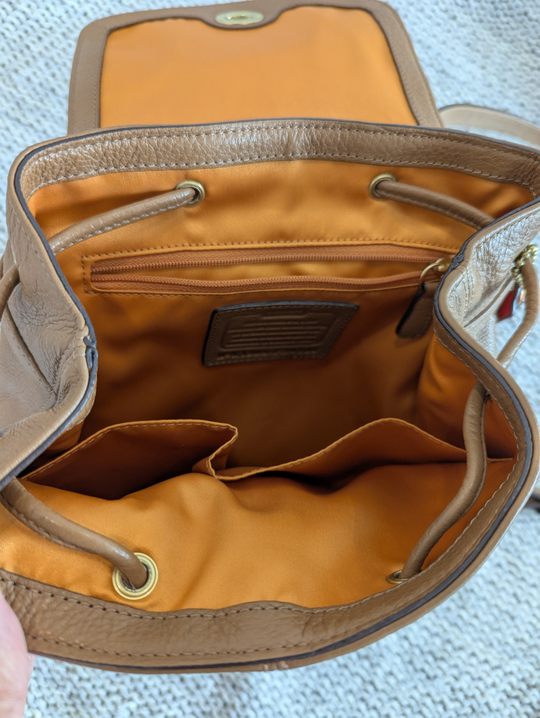 Coach Leather Backpack - Tan - photo 3