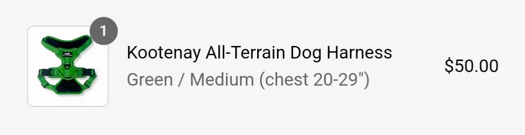 Rockey mountain dog green harness chest 20-29" image indicator(4)