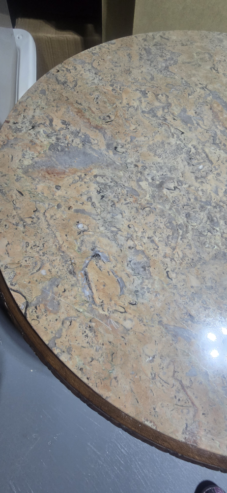 Round Marble Top Coffee Table - photo 2