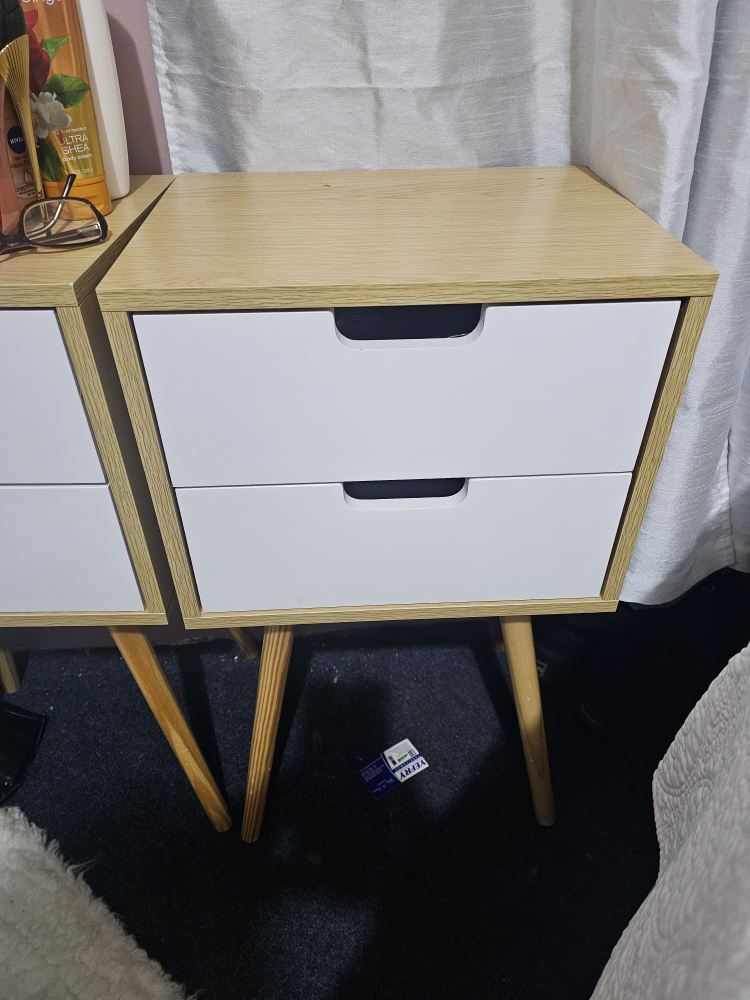 Pair of Two-Drawer Nightstands - photo 3