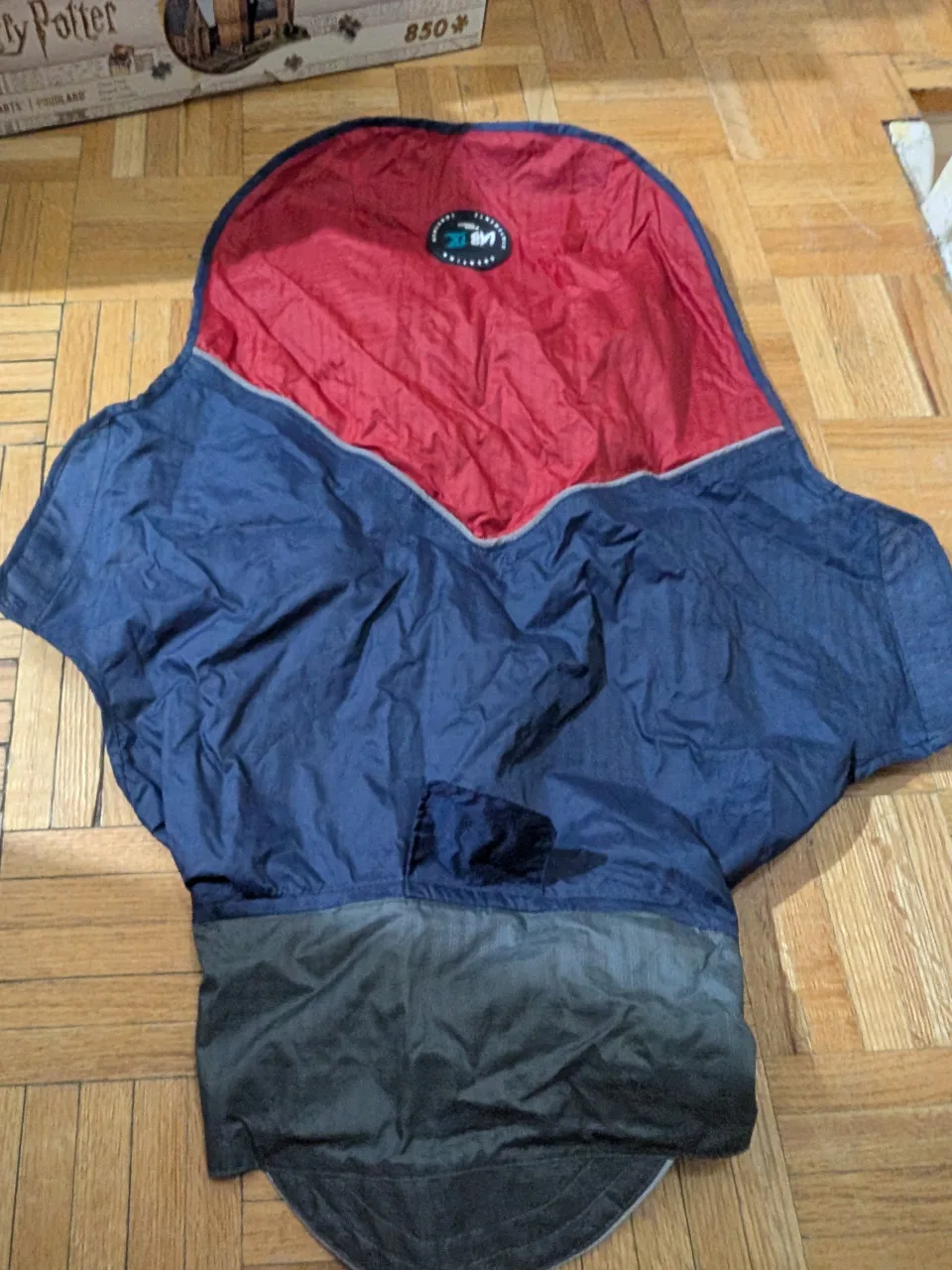 Woof concept windbreaker jacket dog size 24 Navy & reflective image indicator(7)