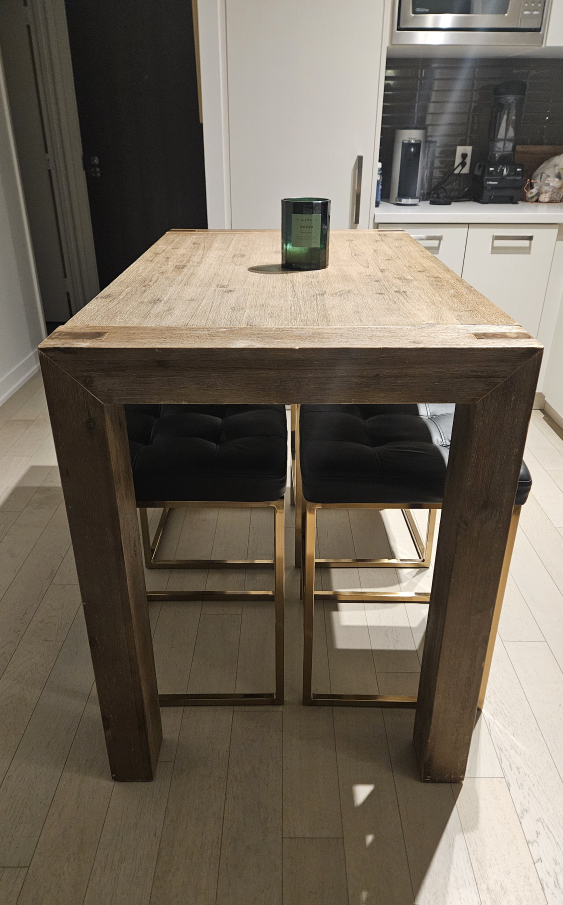 Structube table solid 100% Acadia wood - photo 3