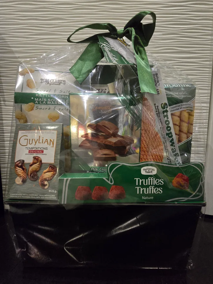 NEW! Sweet Revelation Gift Basket in Decorative Planter! - $10! thumbnail