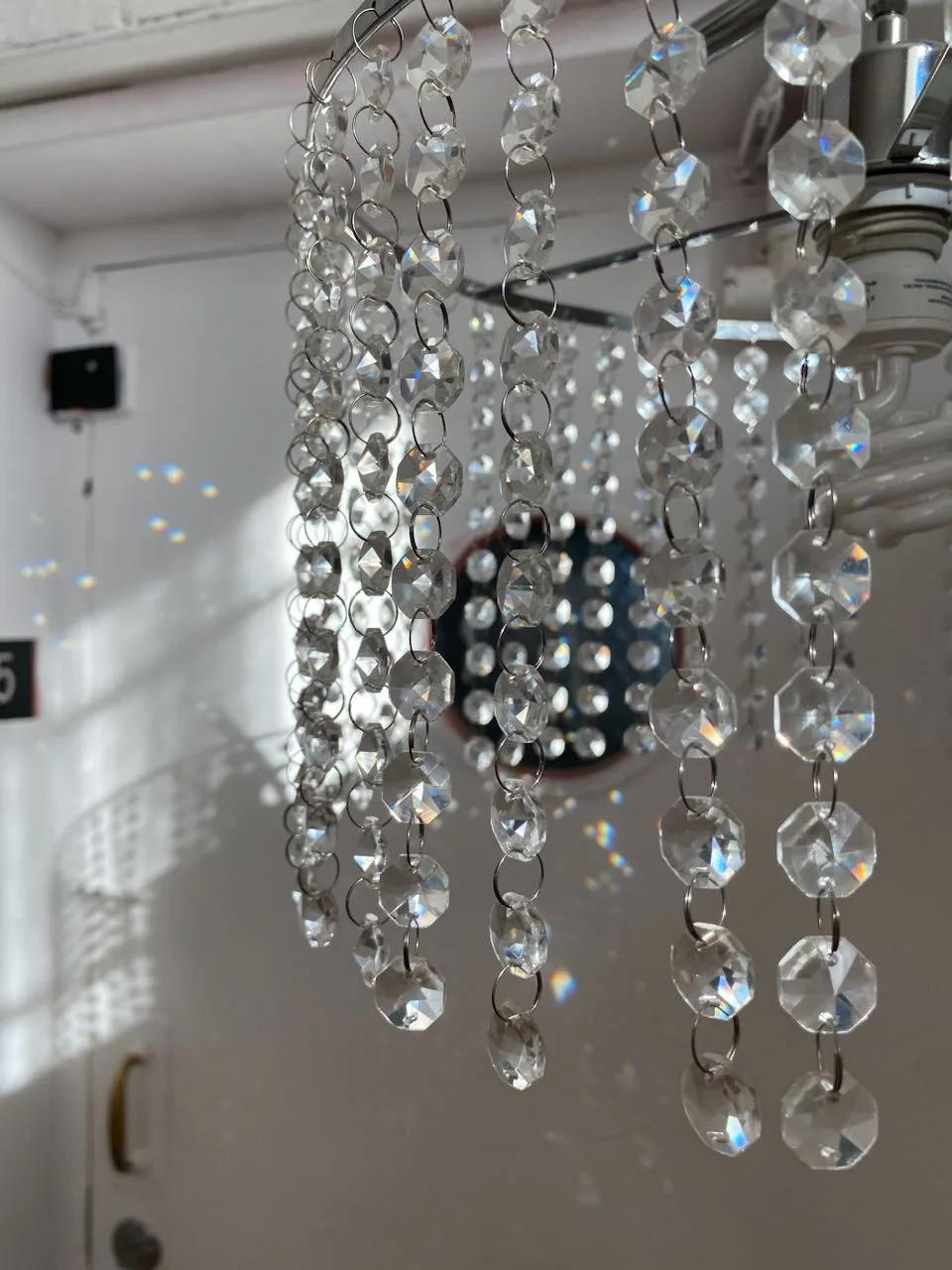 Gorgeous standing lamp with crystal beads image indicator(5)