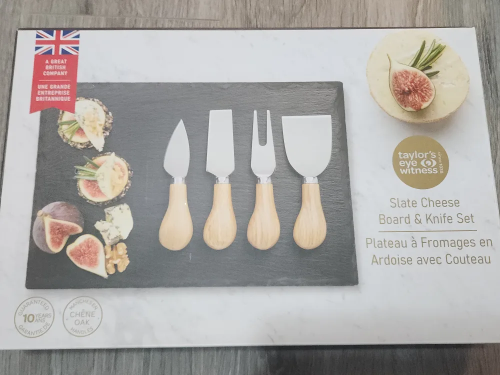 Slate Cheese Board & Knife Set- BNIB image indicator(2)