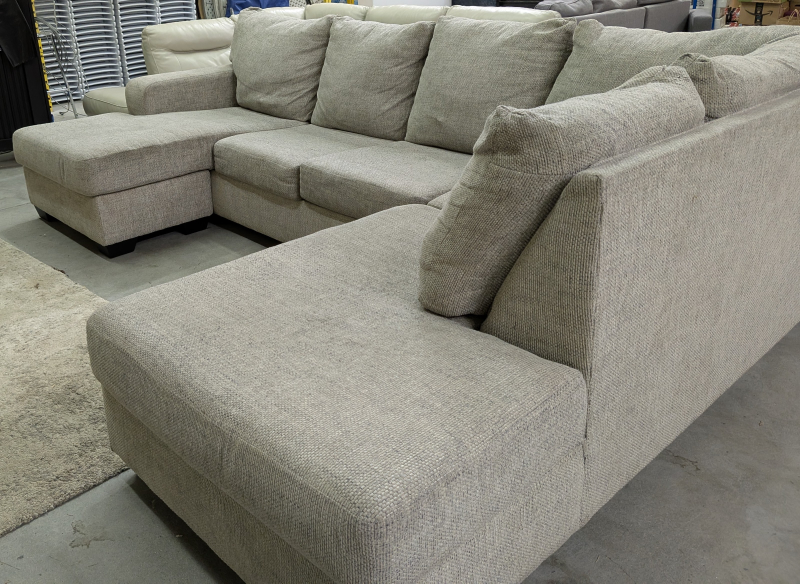 BEAUTIFUL LIGHT GREY ASHLEY USHAPE.FREE DELIVERY!!!