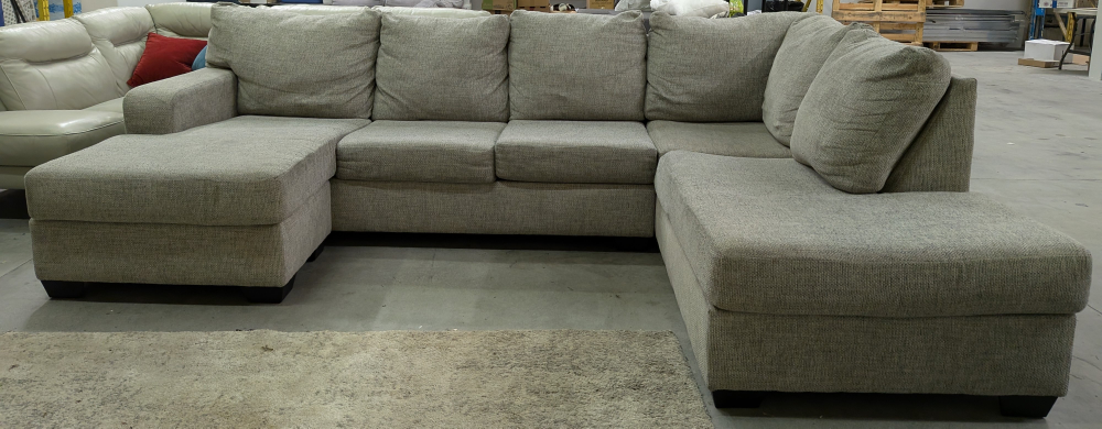 BEAUTIFUL LIGHT GREY ASHLEY USHAPE.FREE DELIVERY!!! - photo 2