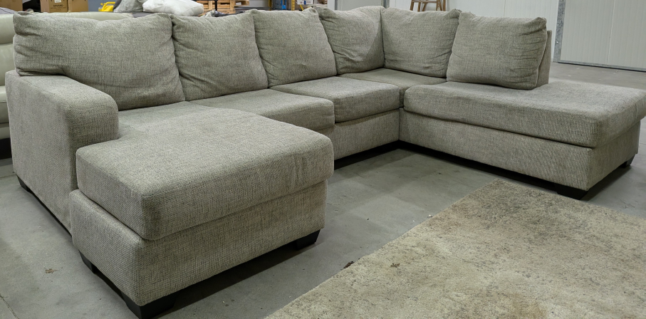 BEAUTIFUL LIGHT GREY ASHLEY USHAPE.FREE DELIVERY!!! - photo 3