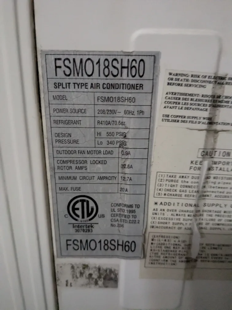 Split Type Air Conditioner Outdoor Unit image indicator(2)