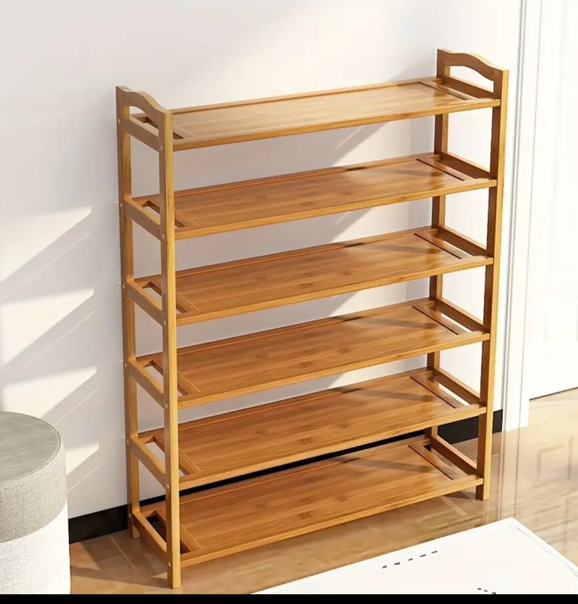 Bamboo shoe rack