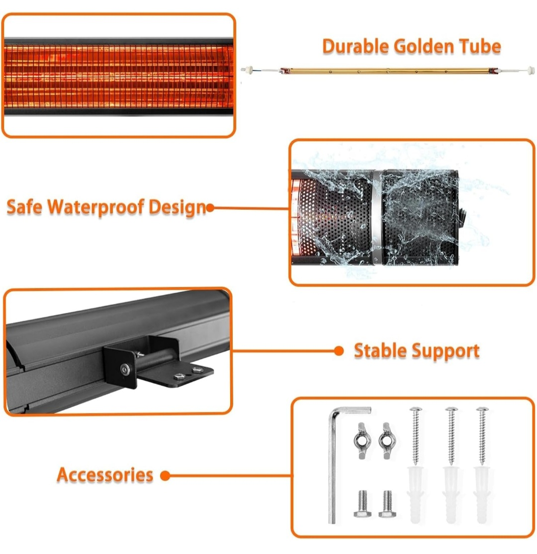 Electric Patio Heater -Outdoor Heater with Remote - photo 5