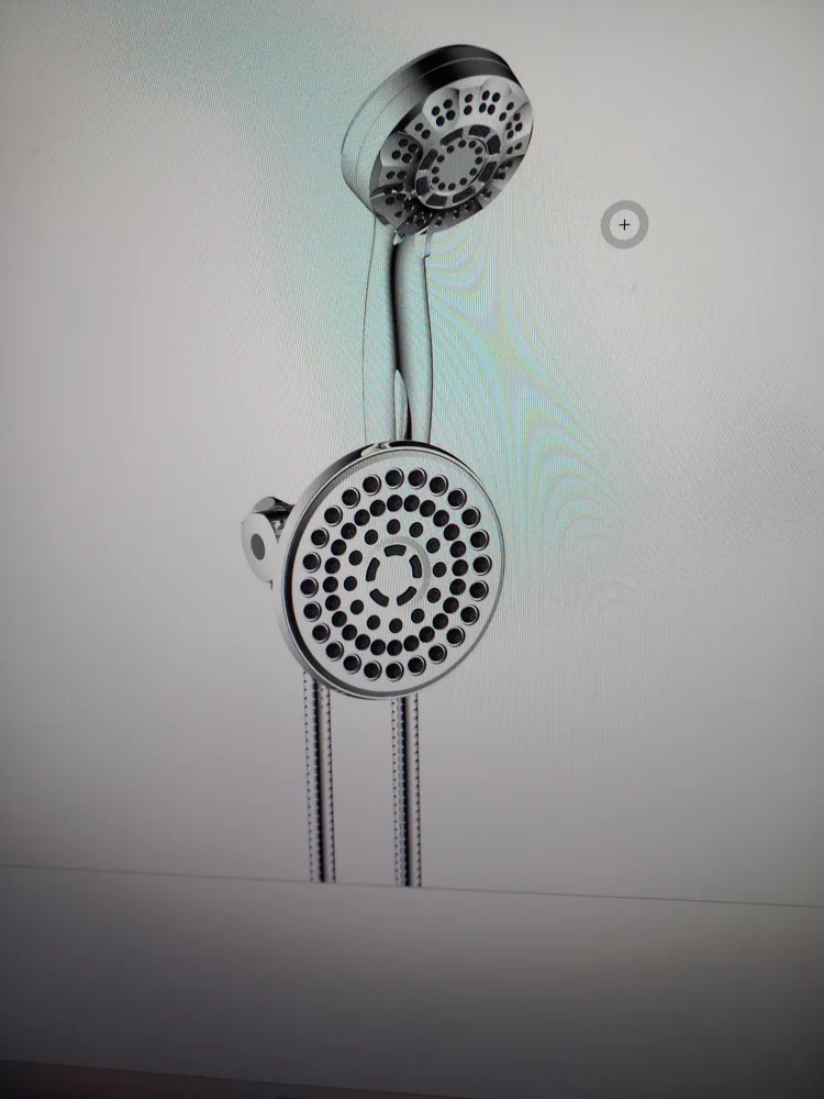 New Chrome Shower Head Set with Hose image indicator(2)