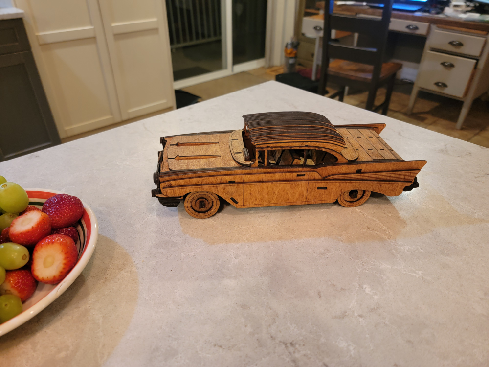 Chevrolet 1957 Classic Wooden Model Car Kit - photo 5