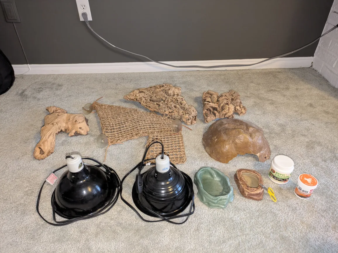 40 Gallon tank with accessories for a lizard or aquarium image indicator(2)