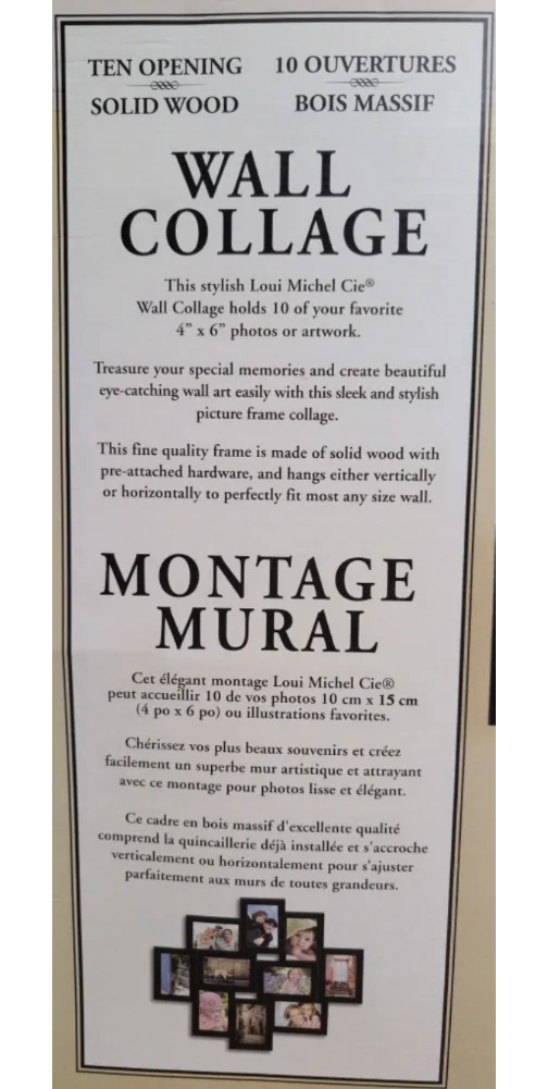 Black Picture Frame  Wall Collage - Loui Michel Cie image indicator(3)