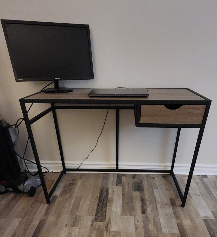 Modern Writing Desk with Drawer - photo 2