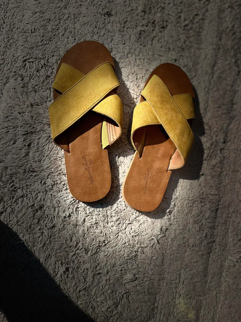Yellow Suede Sandals image indicator(5)