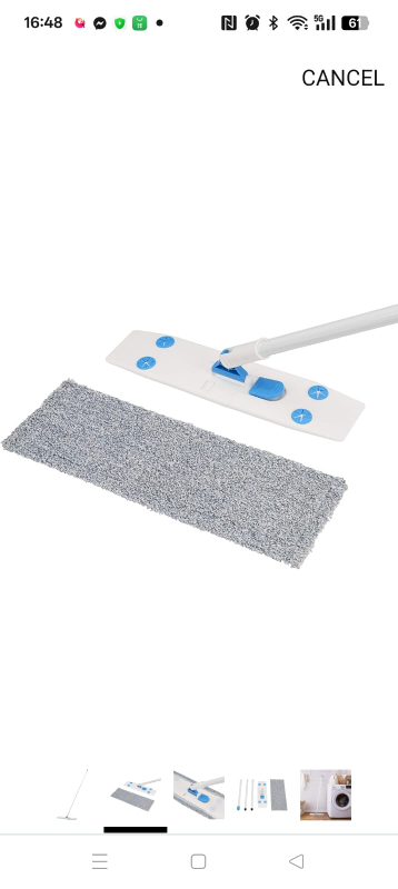 Flat Microfibre Mop with Extendable Handle - photo 5
