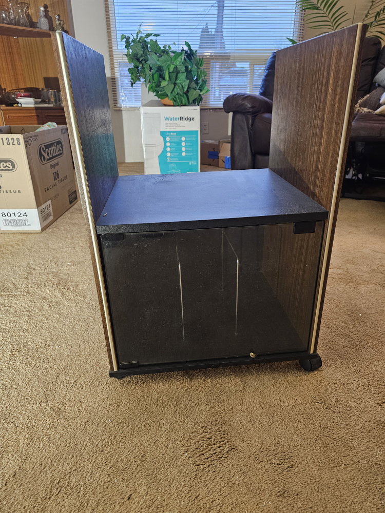 Vintage Wooden Record Player Stand