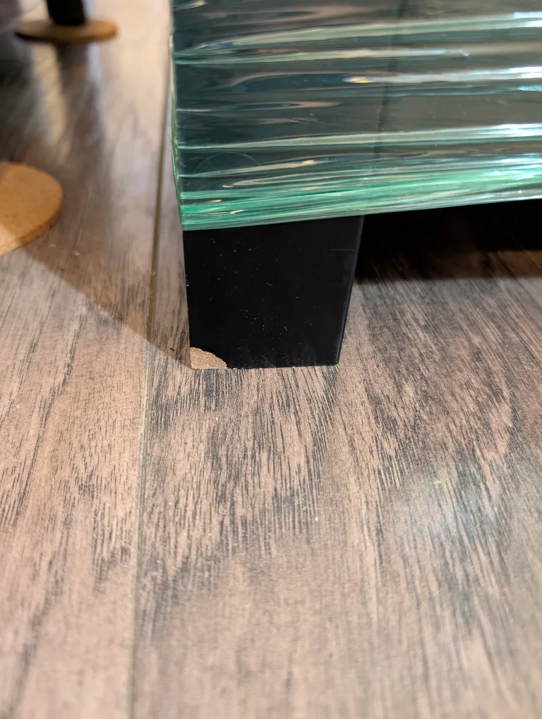 Black Console Table with Shelves image indicator(5)