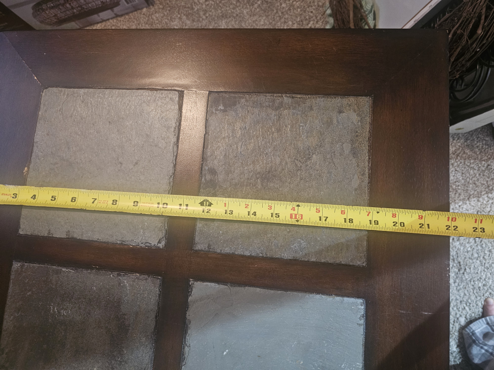 x2  Slate Top End Table - photo 4