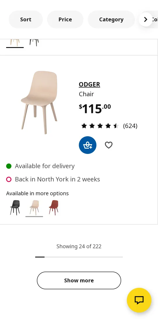 Off-white Plastic Dining Chair image indicator(6)