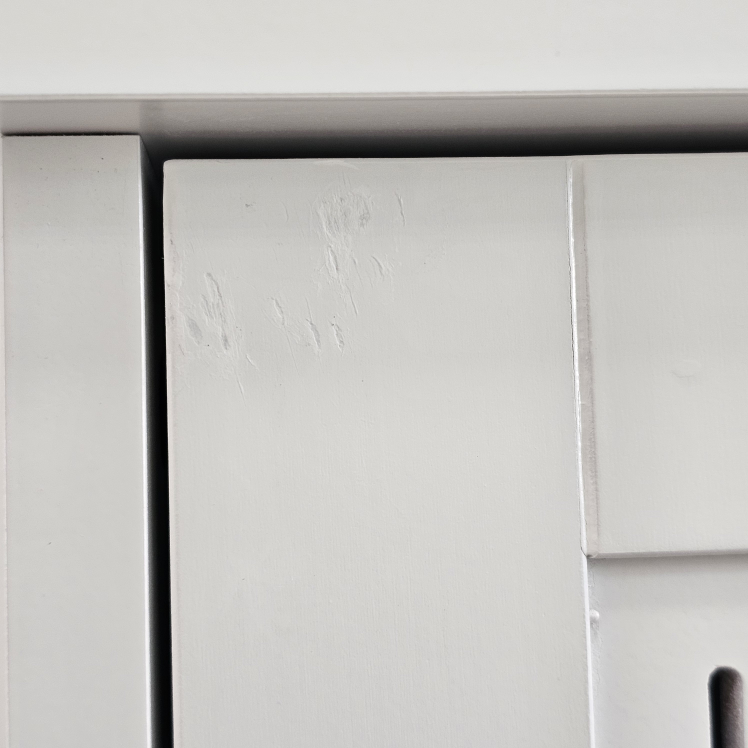 White Bathroom Storage Cabinet with Stand - photo 5