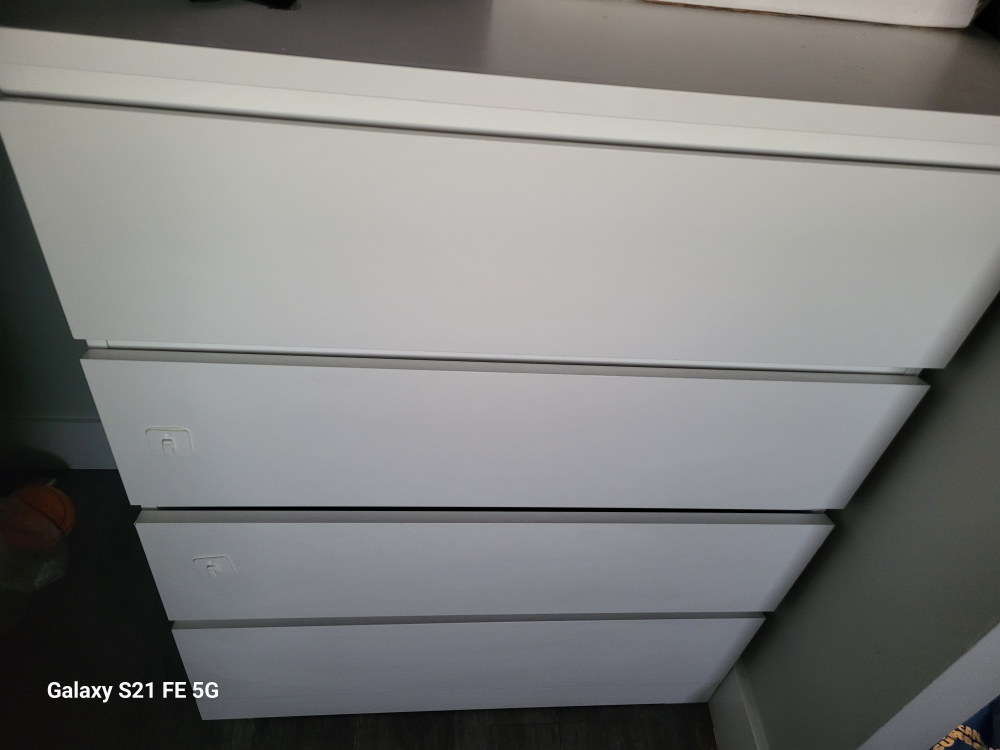 ikea White Four-Drawer Chest