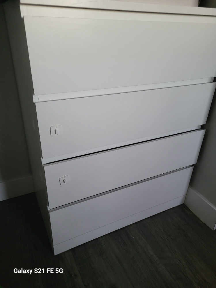 ikea White Four-Drawer Chest - photo 2