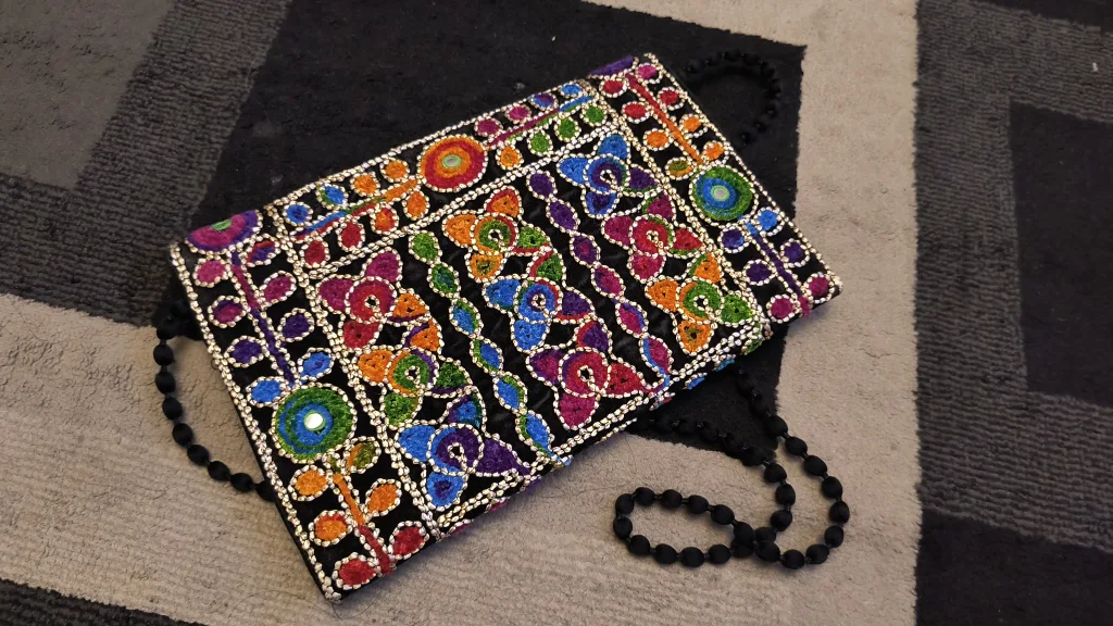 Embroidered Clutch Purse thumbnail
