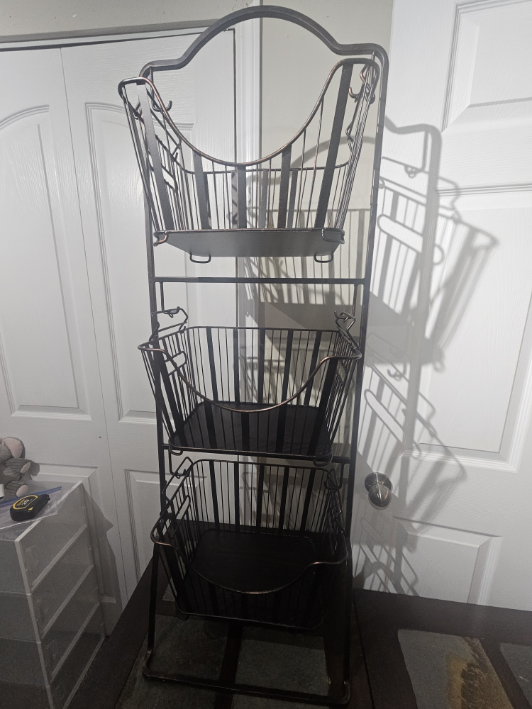 3-Tier Metal Wire Basket Organizer
