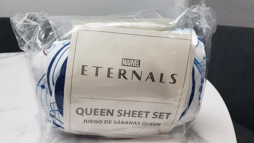 Marvel Eternals 1 Queen Flat Sheet (New/Unused) image indicator(2)