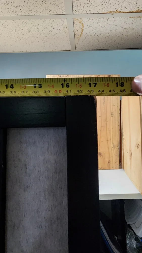 Black 3-Panel Room Divider Screen with Mirror image indicator(3)