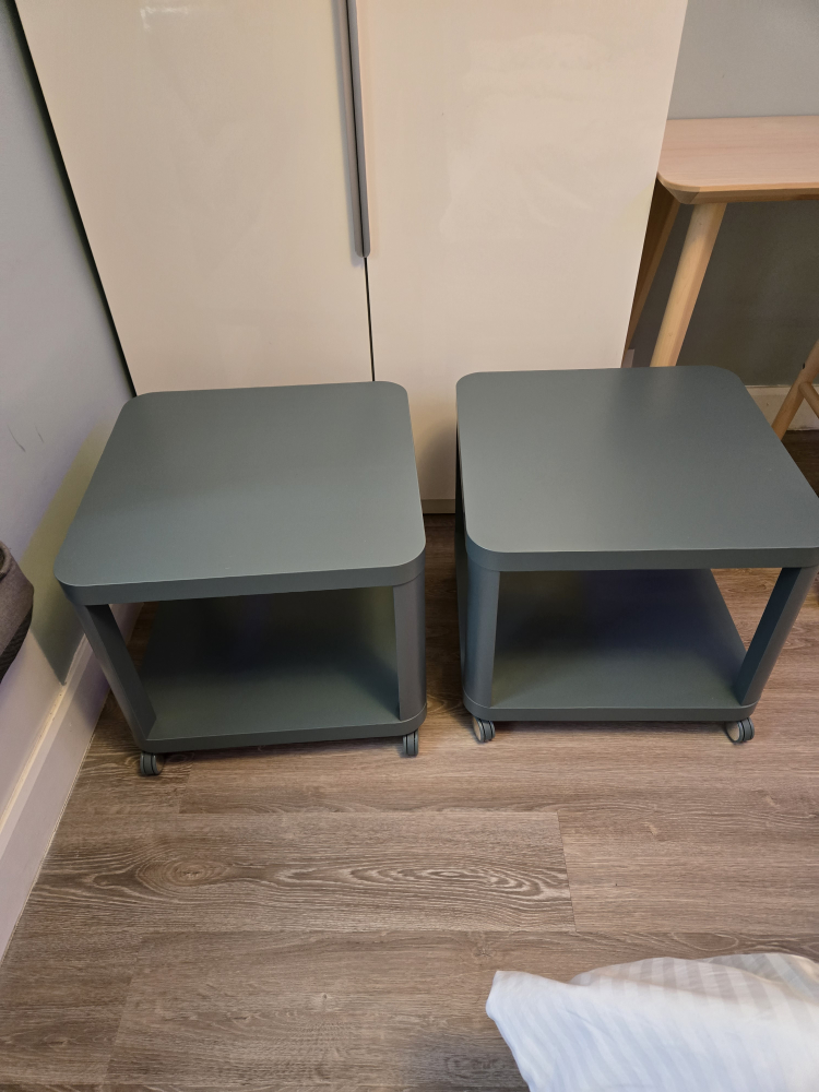 IKEA 2- Side Table with Wheels