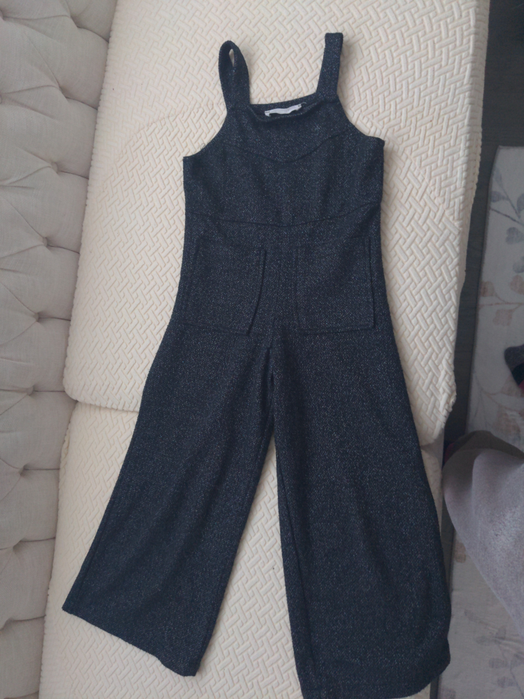 Zara Girls' Size 7/122 Black Jumpsuit - photo 2