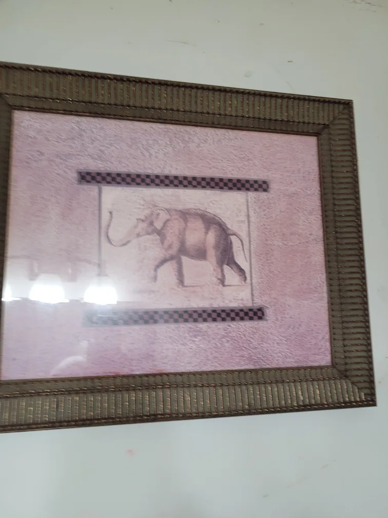 lion and elephant prints framed thumbnail