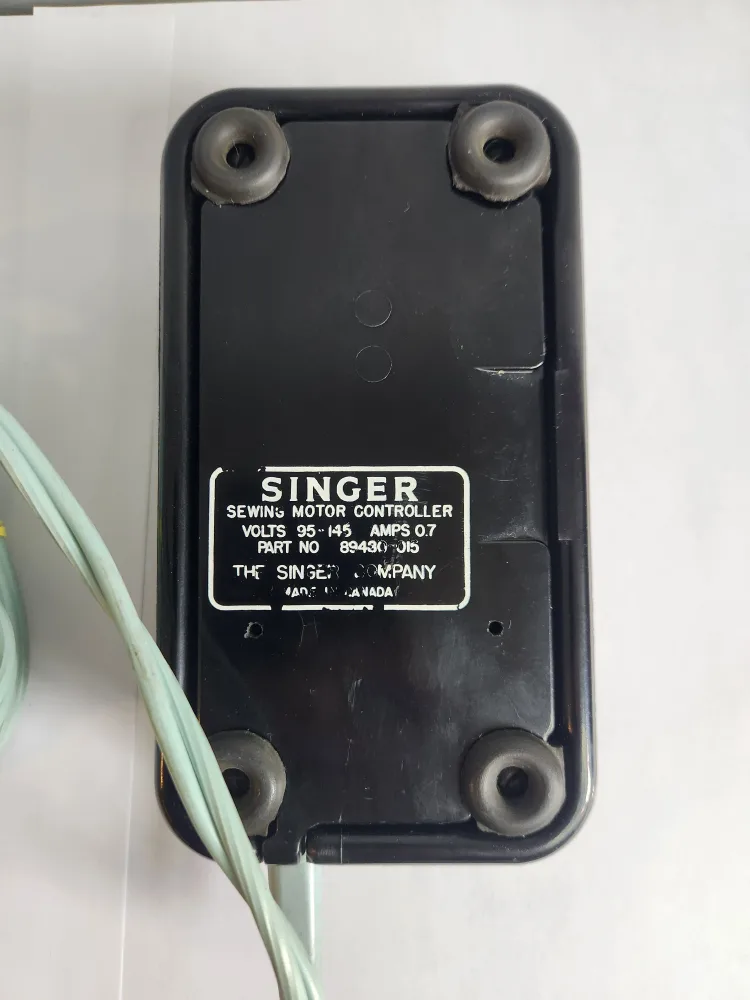 Vintage Singer Sewing Machine Foot Pedal Controller image indicator(2)