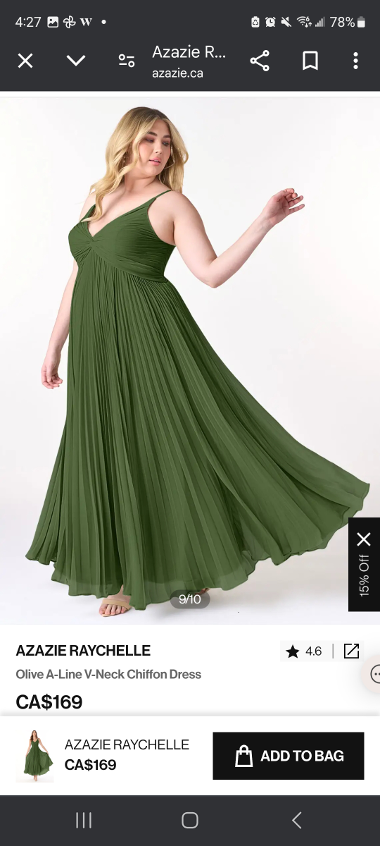 Azazie Dress Raychelle Olive