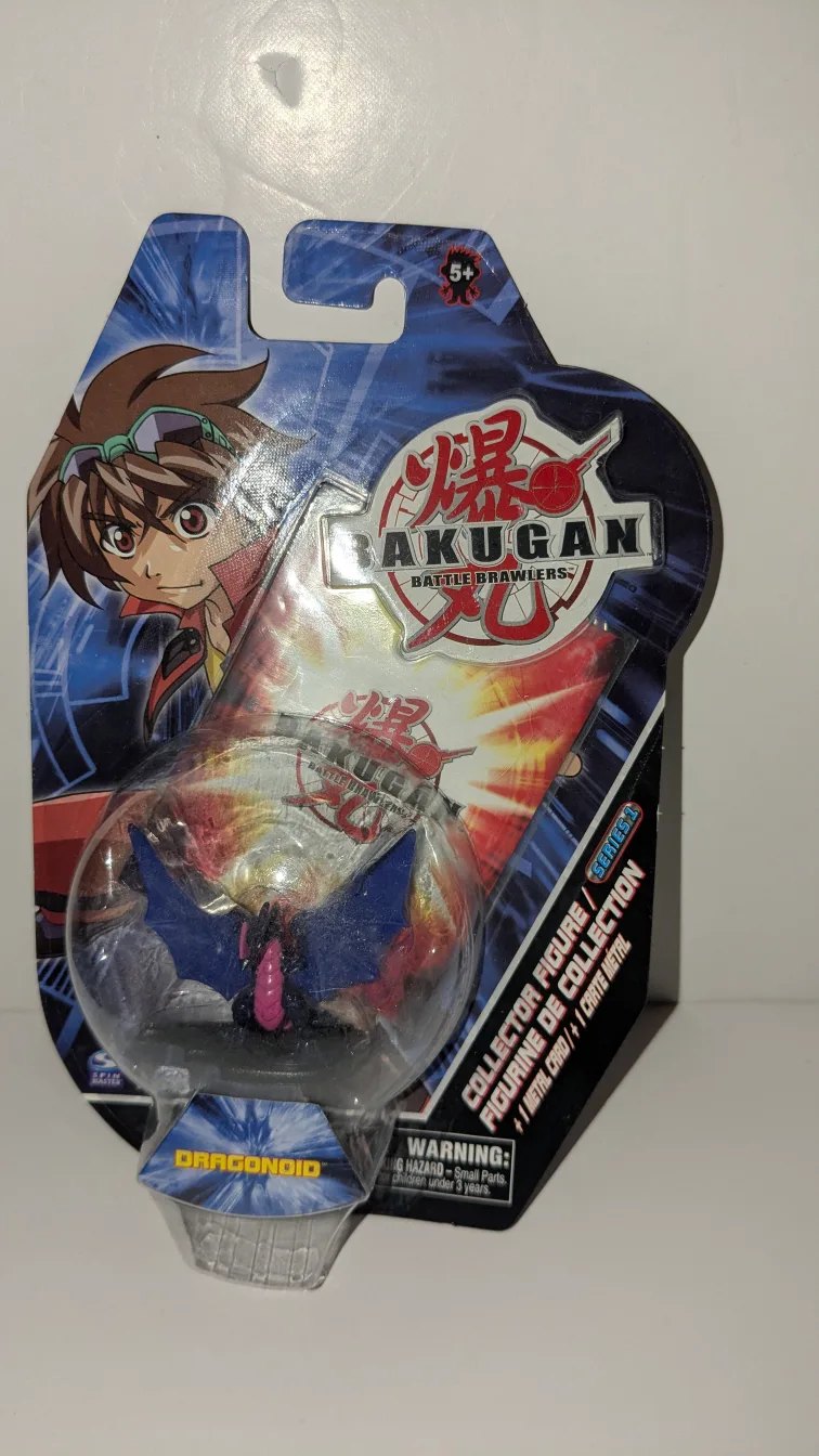 2 Bakugan Battle Brawlers Collector Figs- Dragonoid & Preyas NIB image indicator(2)