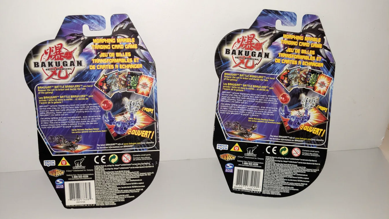 2 Bakugan Battle Brawlers Collector Figs- Dragonoid & Preyas NIB image indicator(4)