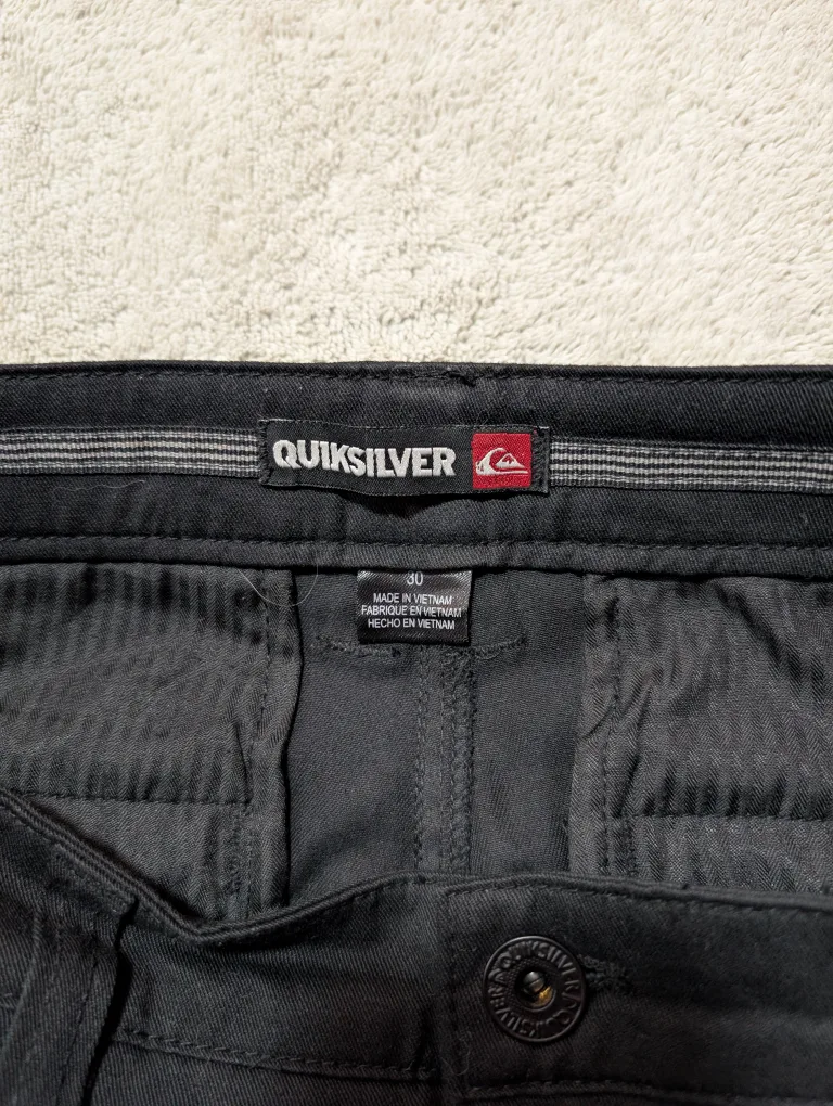 Men's Quiksilver Black Pants Size 30x30 image indicator(4)