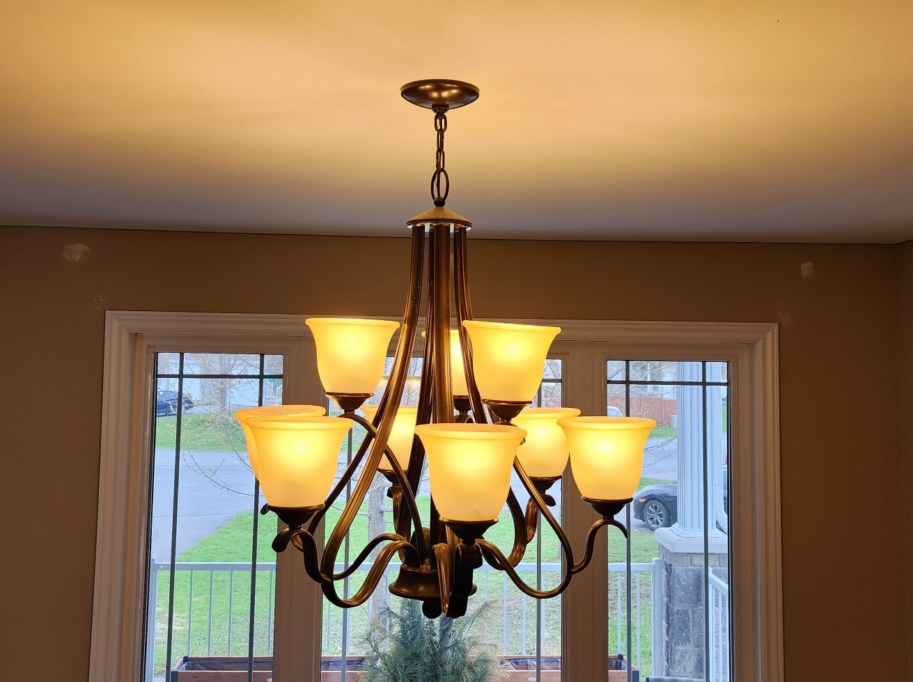 FREE 8-Light Chandelier, Bronze Finish - photo 2
