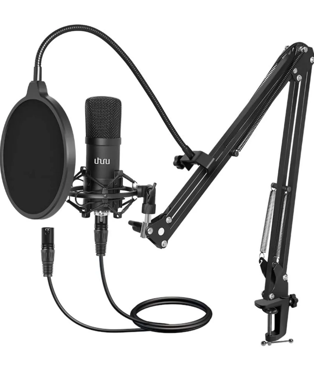 Uru Professional Condenser Microphone Kit with Scissor Arm Stand thumbnail